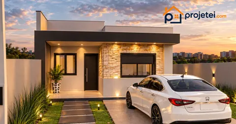 Fachada do projeto ALMEIDA — render 3D pronto para construção pela projetei.com